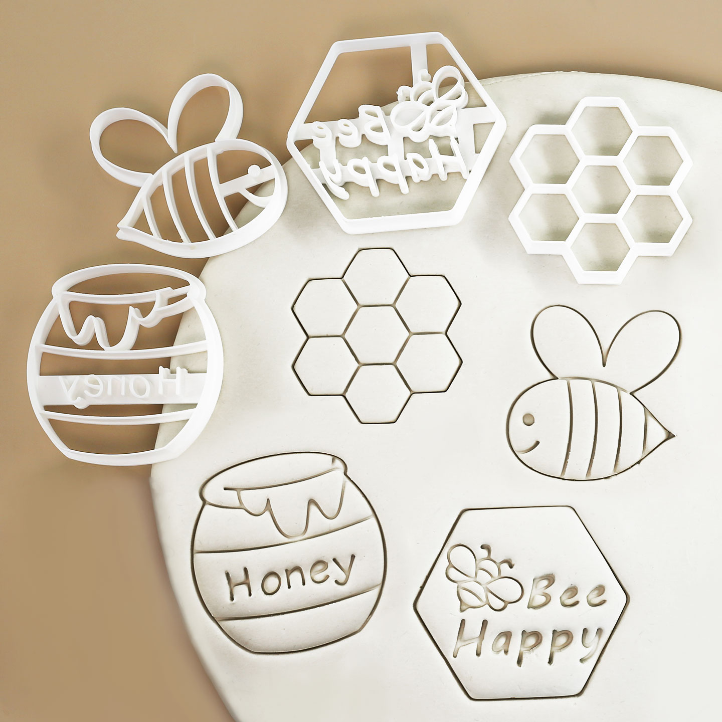 Kitchen Baking Cookies - 4 Pcs Bee Themed Cookie Cutter