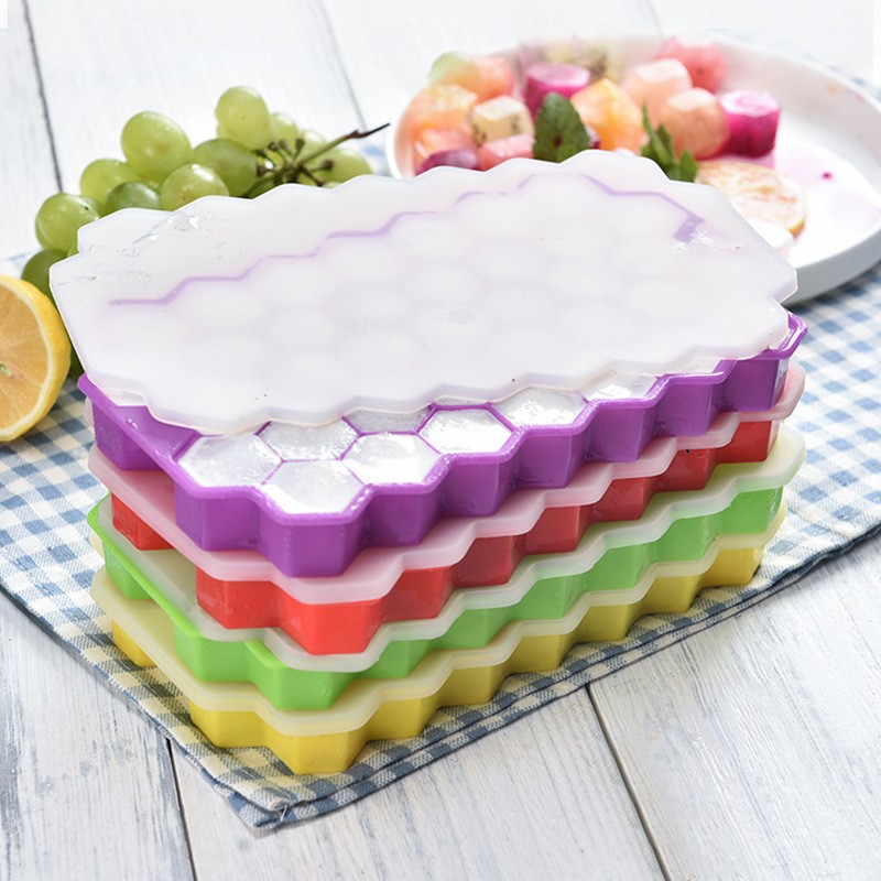 Kitchen Baking Tray Organizer - 37 Grids Silicone Ice Grid Ball