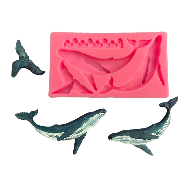 Kitchen Baking Items - DIY Whale Silicone Mold Ocean Series