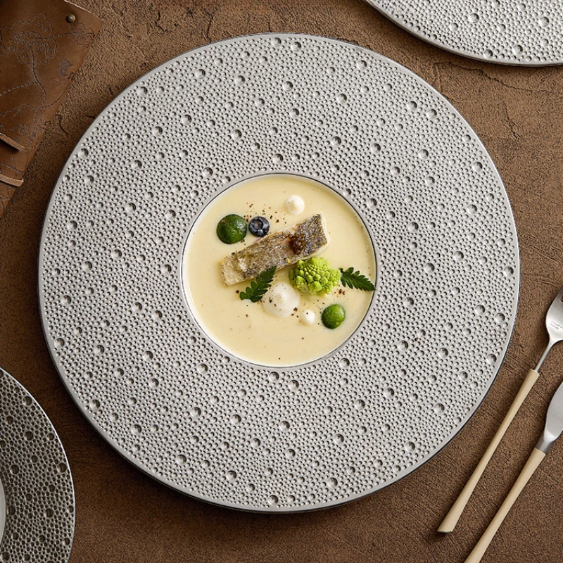 Cake Board Round - Creative Meteor Planet Round Ceramic Dinner