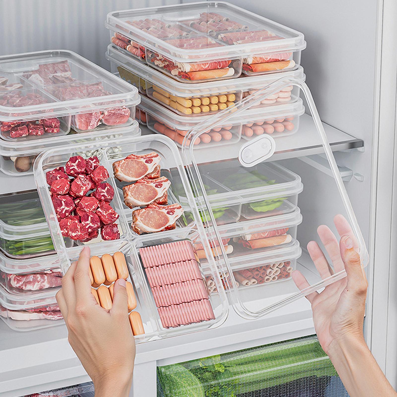Kitchen Baking Tray Organizer - 1PC Refrigerator Storage Box Meat Vegetable