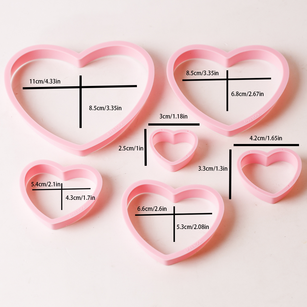 1set/3sets Pink Heart Star Flo - Kitchen Baking Cookies ulasan dan harga