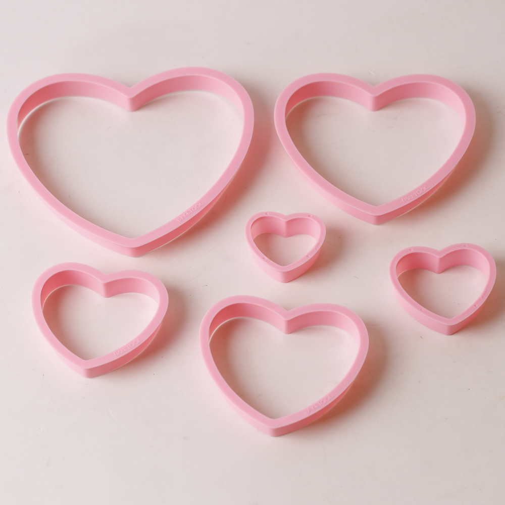 1set/3sets Pink Heart Star Flo - Kitchen Baking Cookies ulasan dan harga