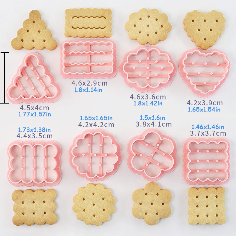 8 Piece Cute Classic Biscuit C - Kitchen Baking Cookies ulasan dan harga
