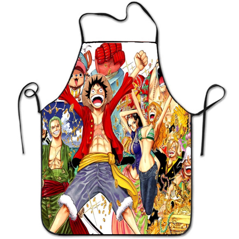 One Pieces Luffy Apron Printed - Kitchen Baking Items ulasan dan harga
