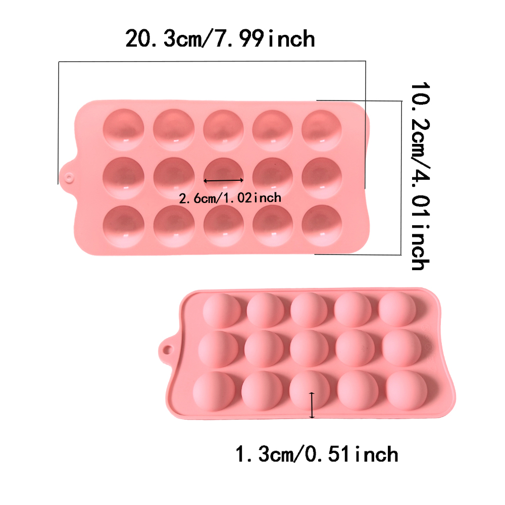 15 cavity semi-circular chocol - Kitchen Baking Items ulasan dan harga
