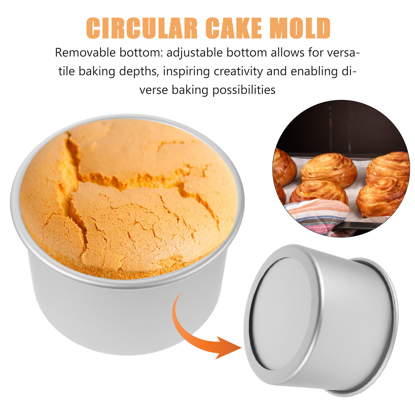 6 Inch Round Cake Pan with Loo - Tart Pan Loose ulasan dan harga