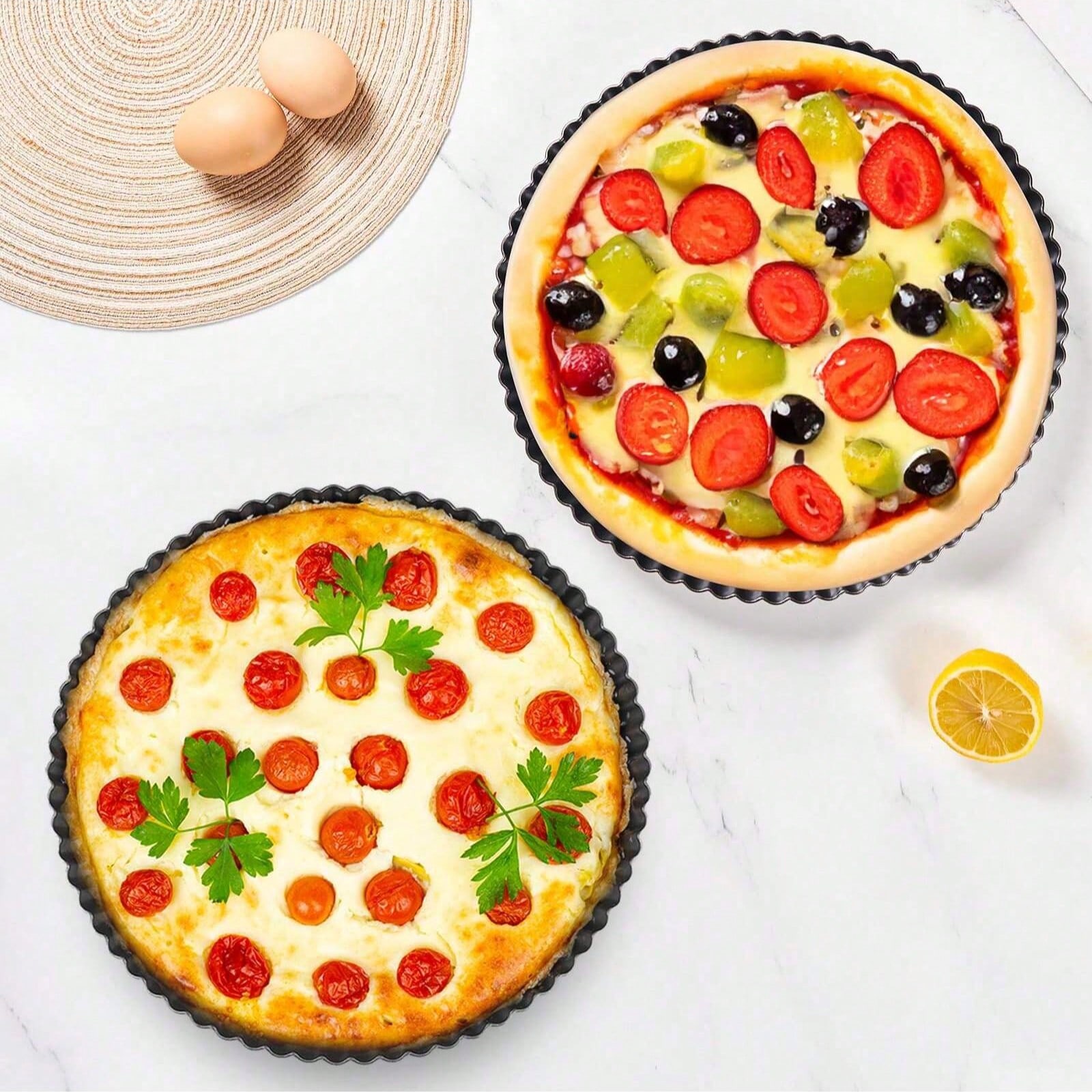 Non-Stick Tart Quiche Flan Pan - Tart Pan Loose ulasan dan harga