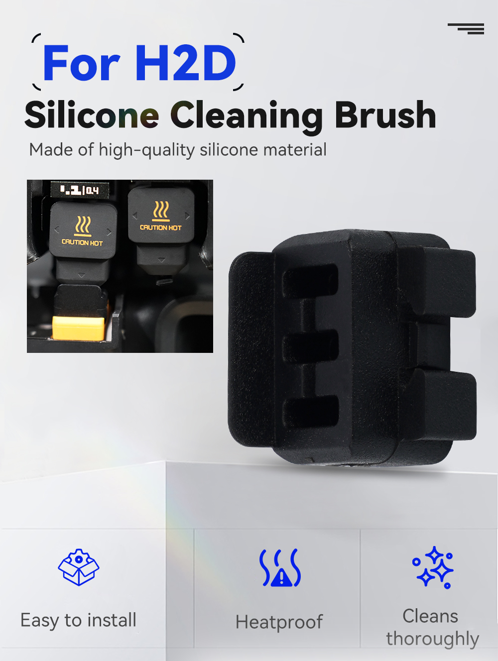 New Nozzle wiper For Bambu Lab - Pastry Brush Silicone ulasan dan harga
