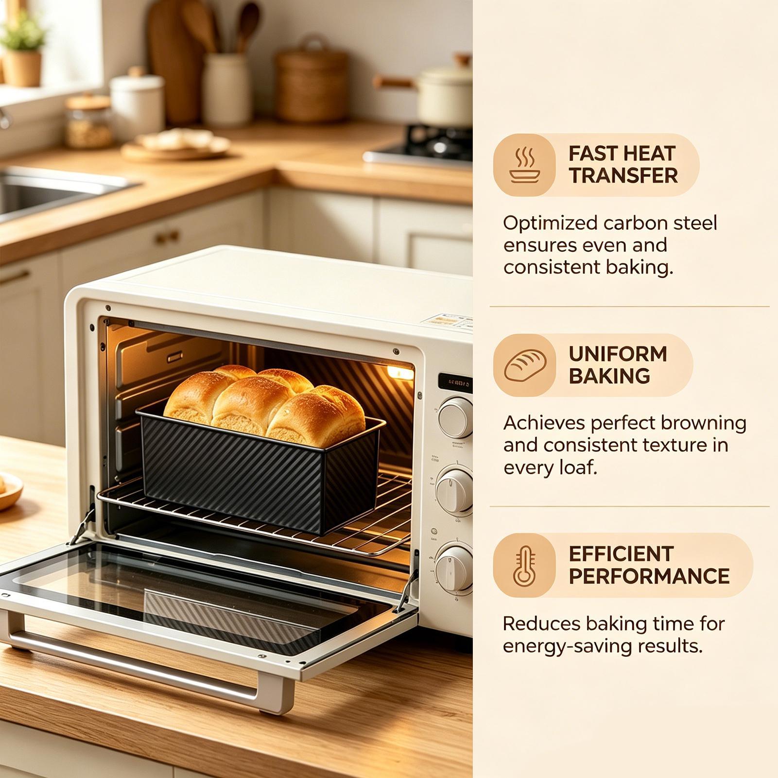 Bread Baking Pan Corrugated Ca - Kitchen Baking Pan ulasan dan harga