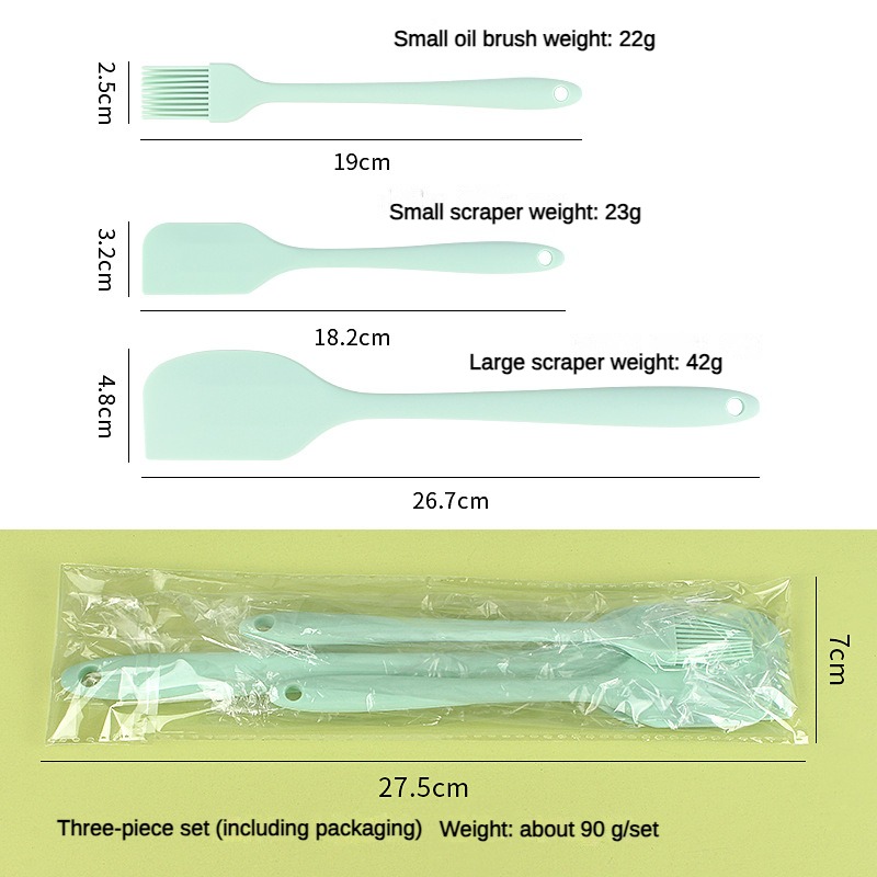3 piece kitchen baking set all - Pastry Brush Silicone ulasan dan harga