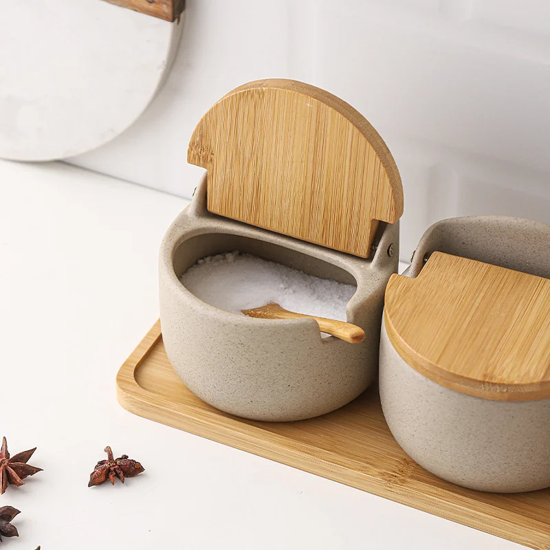 Japanese Style Ceramic Seasoni - Kitchen Baking Tray Organizer ulasan dan harga