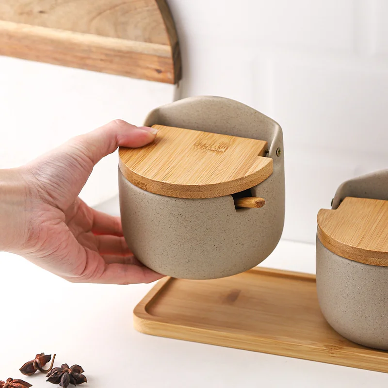 Japanese Style Ceramic Seasoni - Kitchen Baking Tray Organizer ulasan dan harga