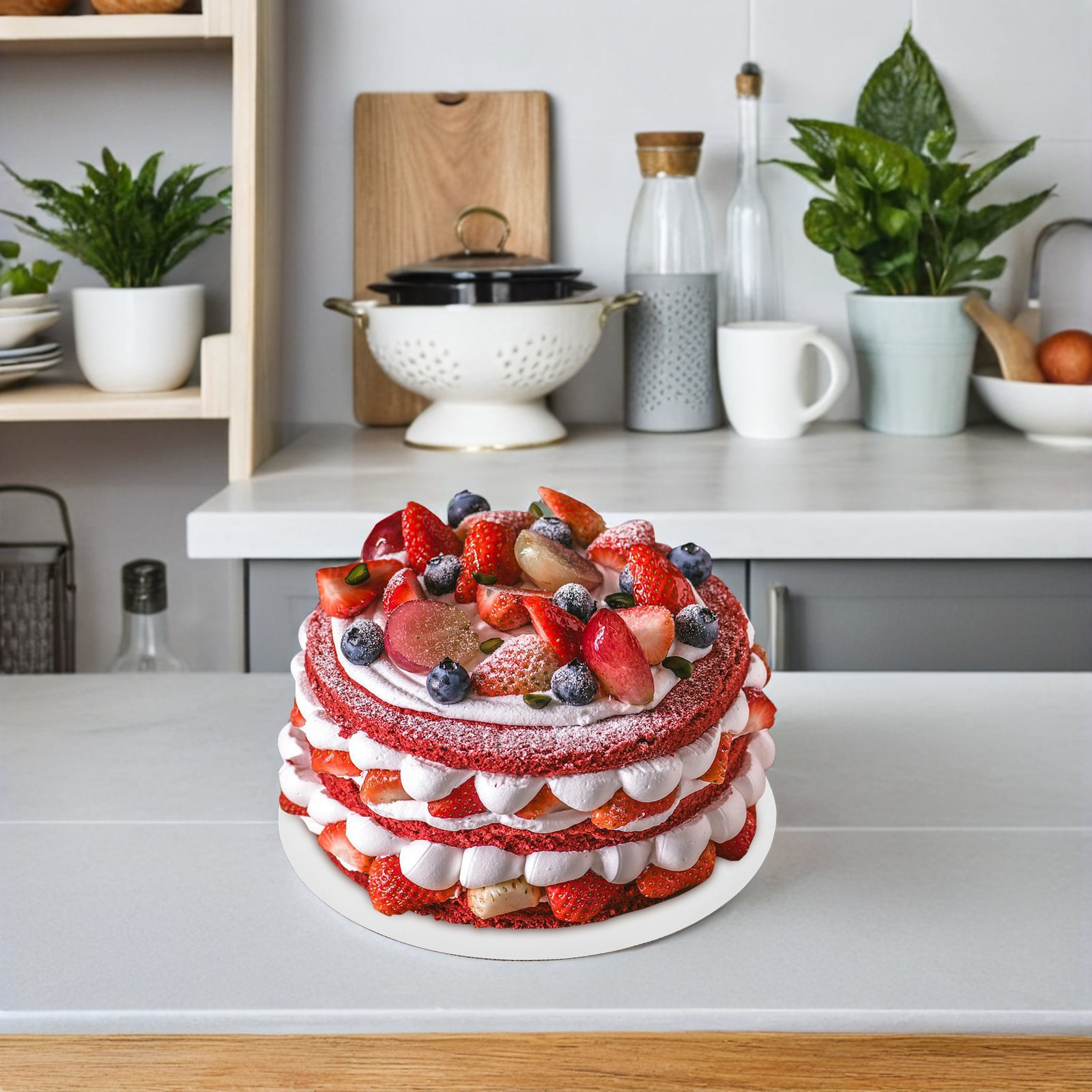 25Pcs White Cake Board Round D - Cake Board Round ulasan dan harga