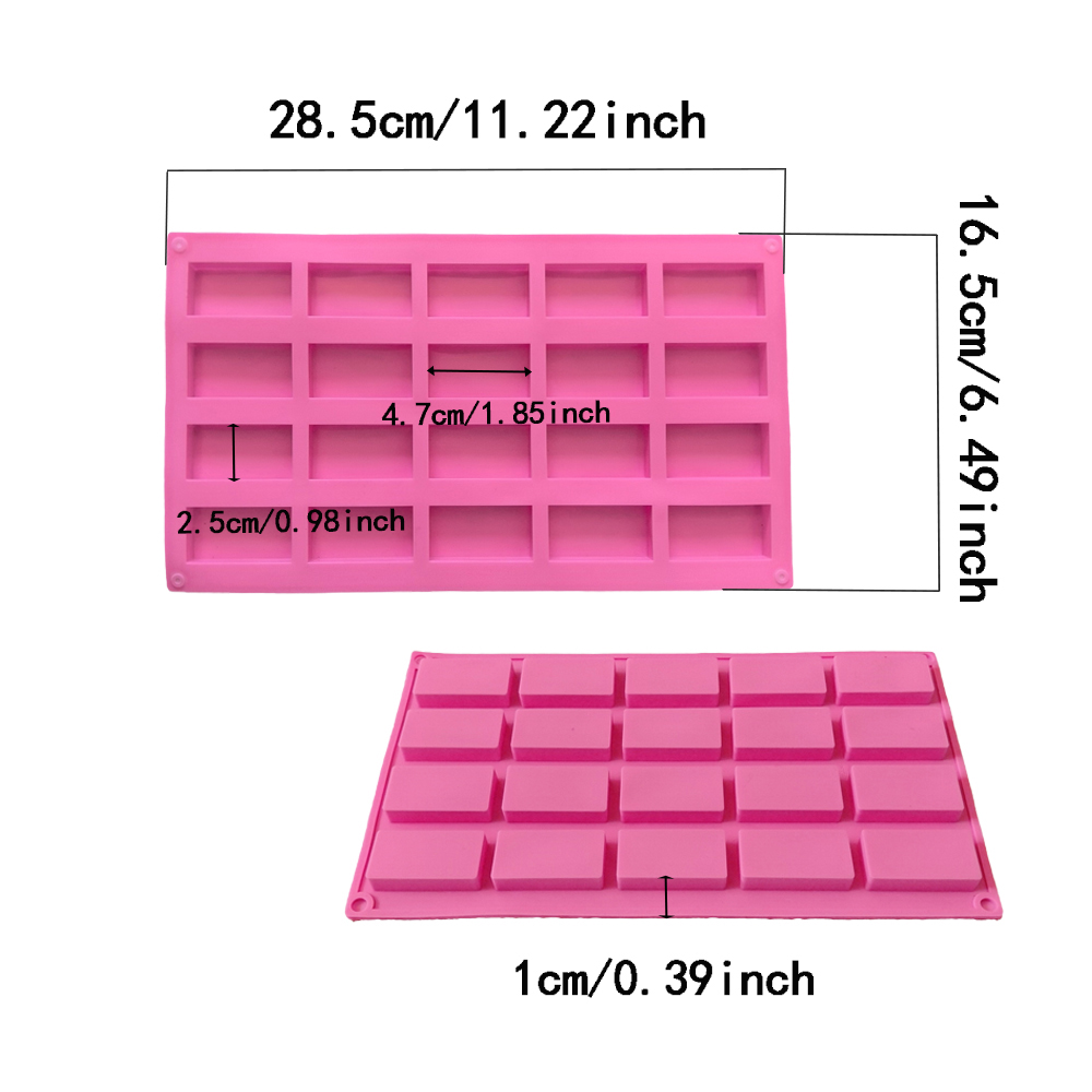 1pc 20 cavity rectangular sili - Kitchen Baking Cookies ulasan dan harga