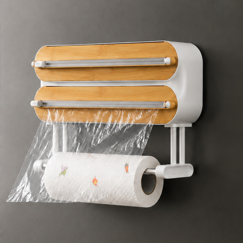 Magnetic Food Wrap Dispenser C - Kitchen Baking Tray Organizer ulasan dan harga