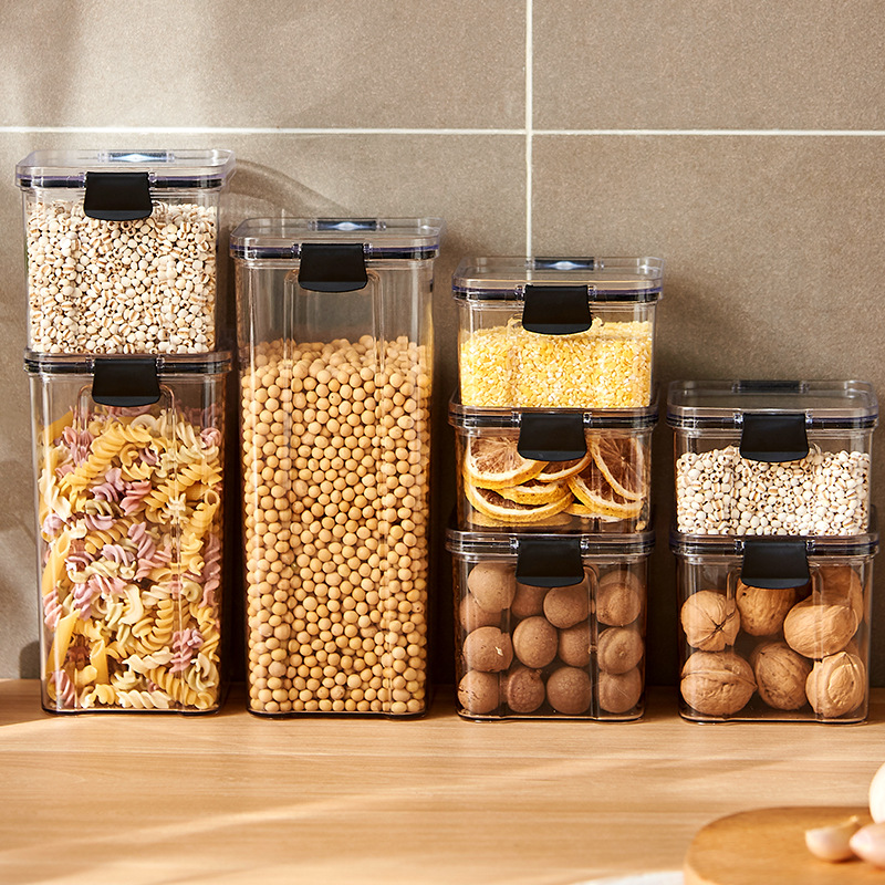 Sealed Jars Kitchen Grain Stor - Kitchen Baking Tray Organizer ulasan dan harga