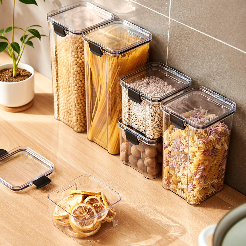 Sealed Jars Kitchen Grain Stor - Kitchen Baking Tray Organizer ulasan dan harga