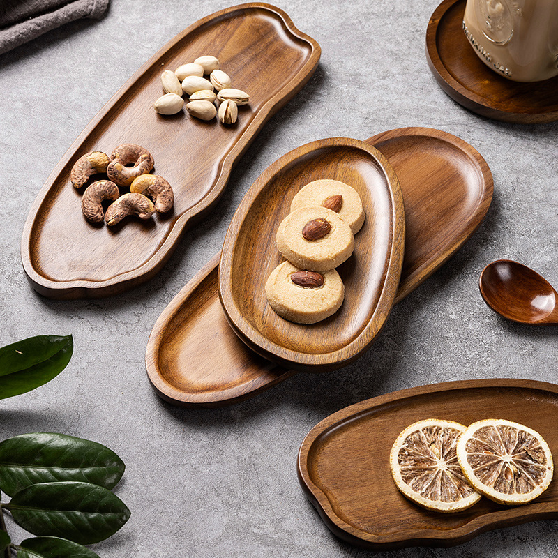 Tableware Solid Wood Food Tray - Cake Board Round ulasan dan harga