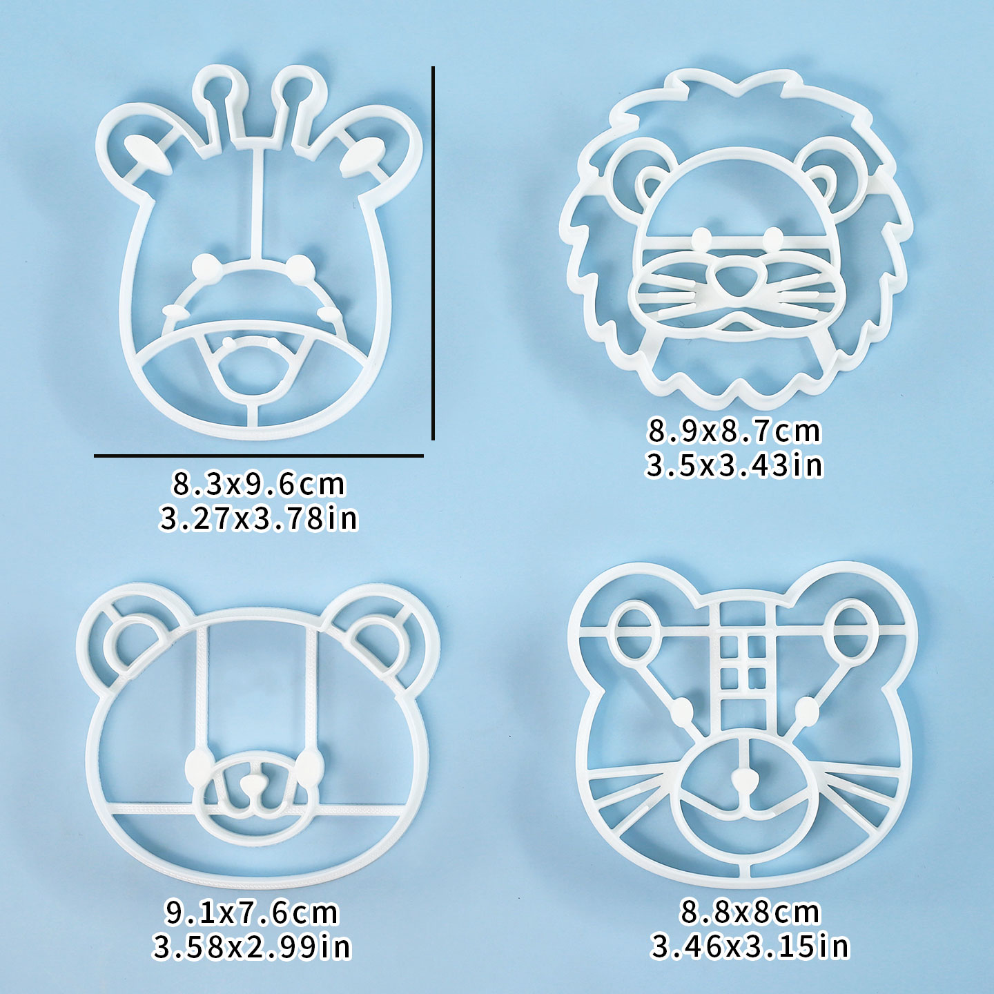 4 Pcs Animal Cookie Cutters Se - Kitchen Baking Items ulasan dan harga