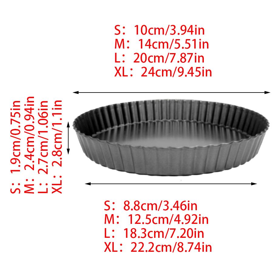 2pcs Fluted Edge Loose Base Pi - Tart Pan Loose ulasan dan harga