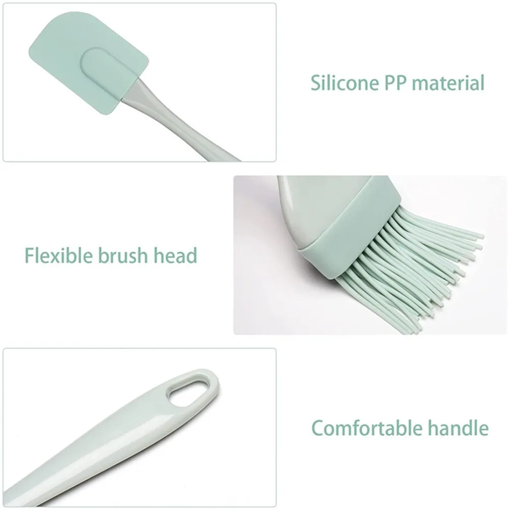 3Pcs Cream Scraper DIY Bread C - Pastry Brush Silicone ulasan dan harga