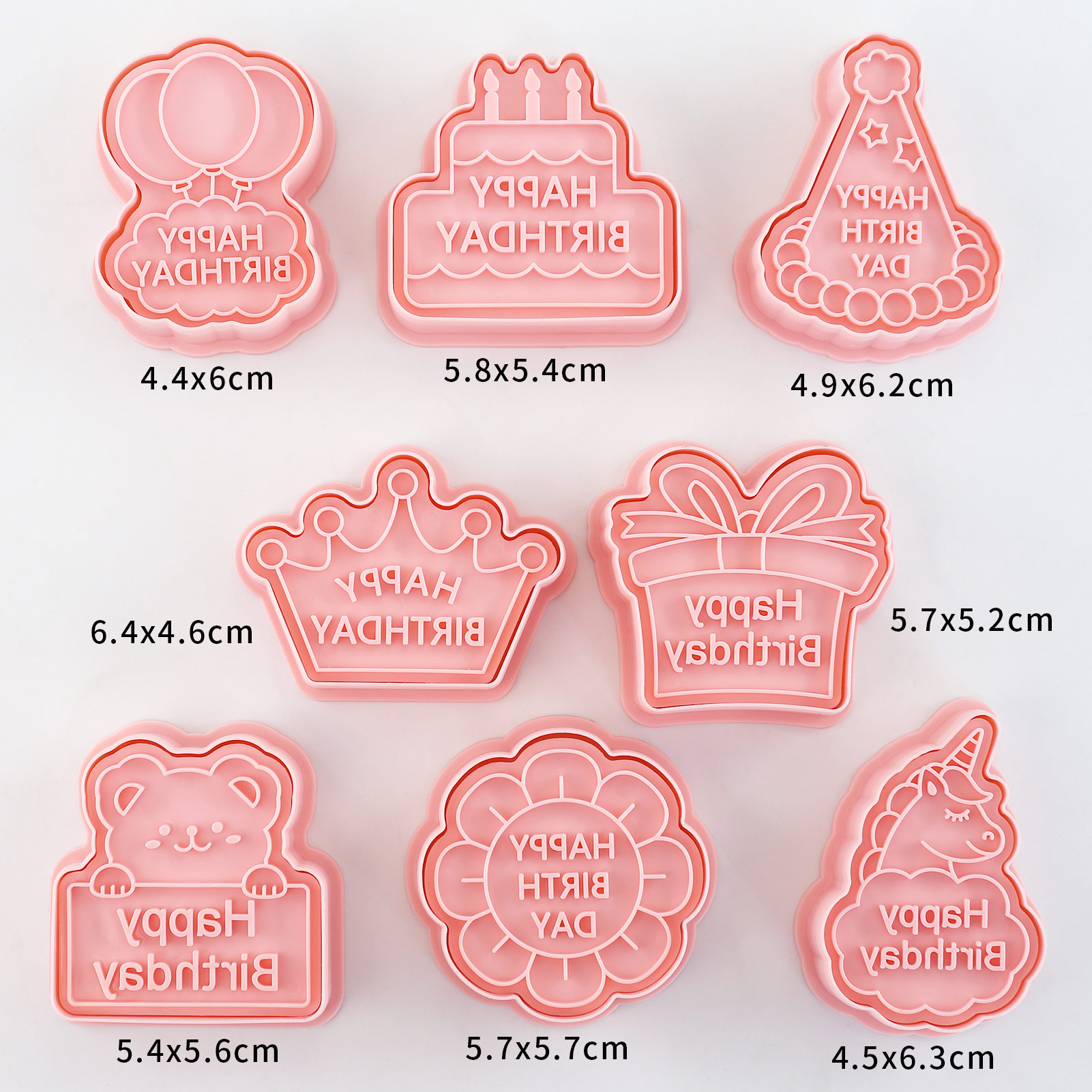 8pcs Happy Birthday Cookie Cut - Kitchen Baking Cookies ulasan dan harga