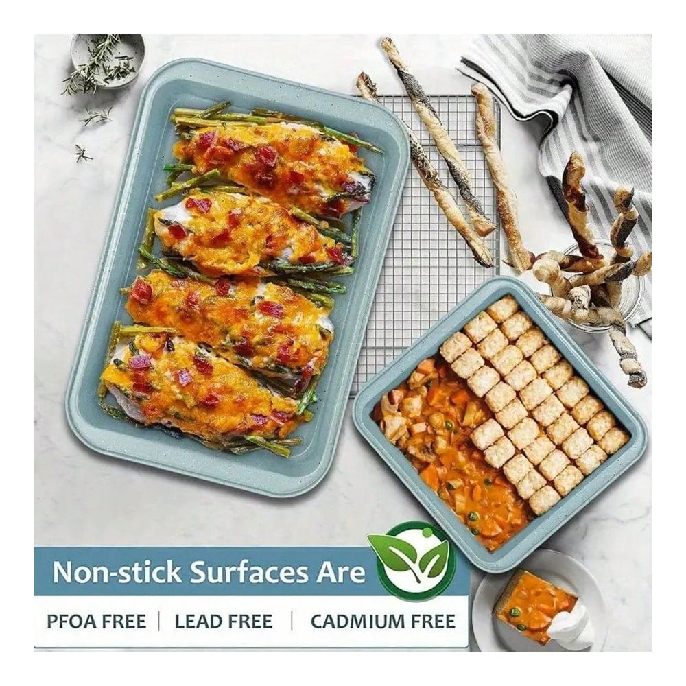 10 Piece Bakeware Set, NonStic - Kitchen Baking Pan ulasan dan harga