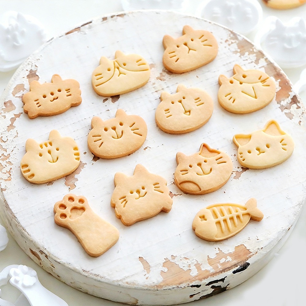 Cute Kitten DIY Stamp Cookie C - Kitchen Baking Items ulasan dan harga
