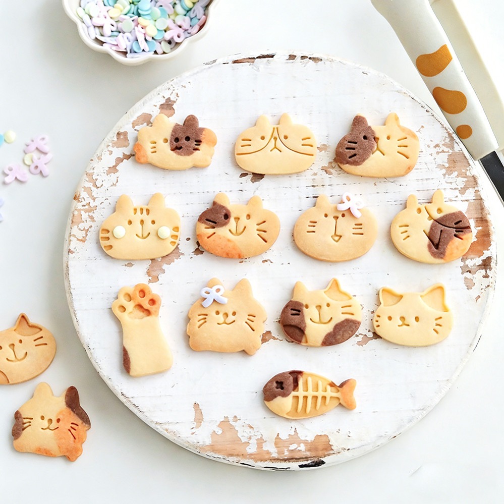 Cute Kitten DIY Stamp Cookie C - Kitchen Baking Items ulasan dan harga