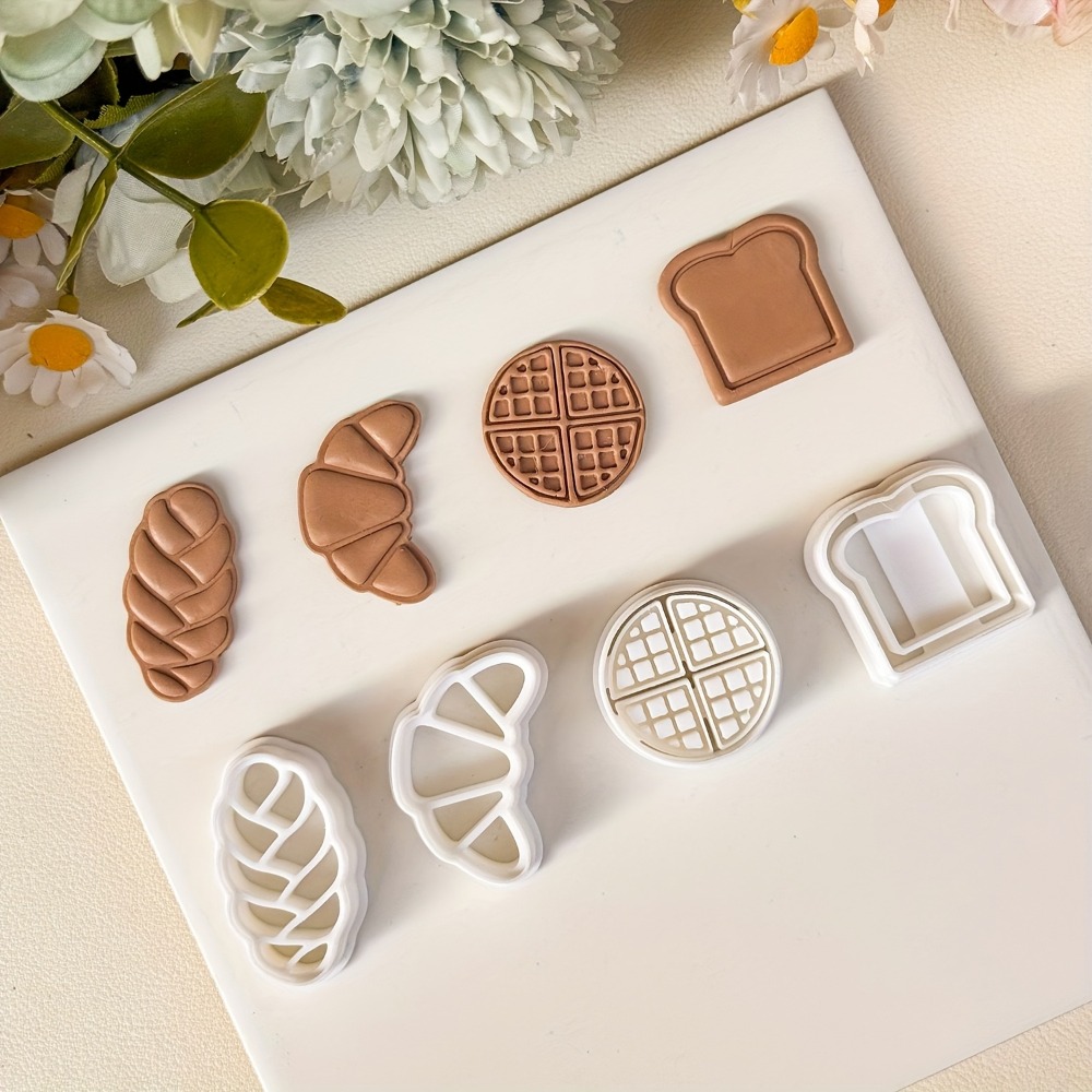 4Pcs Bread Themed Cookie Cutte - Kitchen Baking Cookies ulasan dan harga