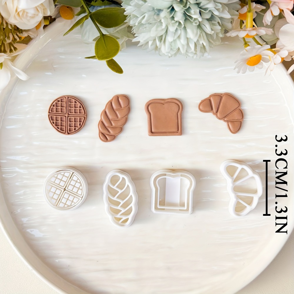4Pcs Bread Themed Cookie Cutte - Kitchen Baking Cookies ulasan dan harga