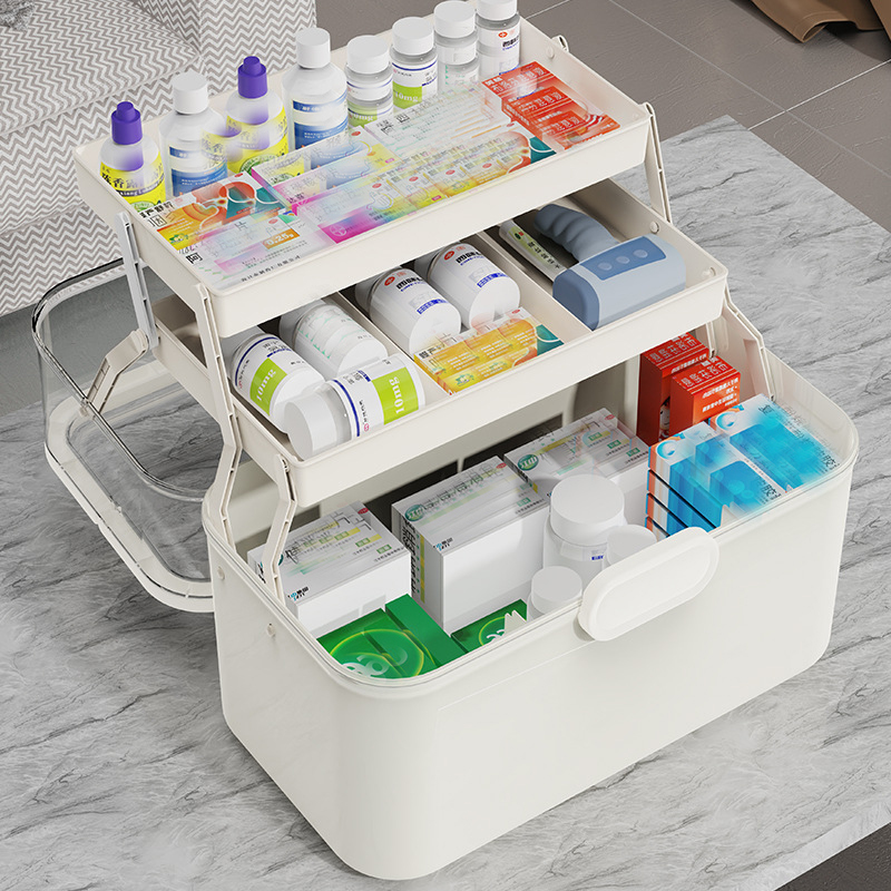 Large Capacity Clear Lid Medic - Kitchen Baking Tray Organizer ulasan dan harga