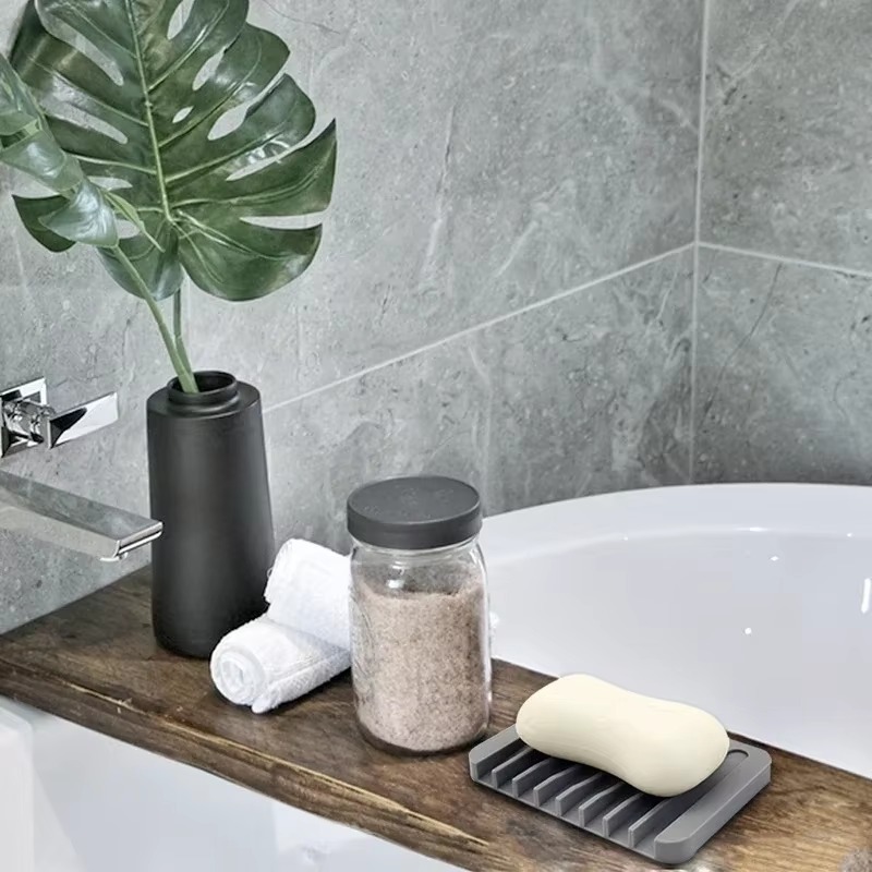 Self Draining Soap Holder Sili - Kitchen Baking Tray Organizer ulasan dan harga