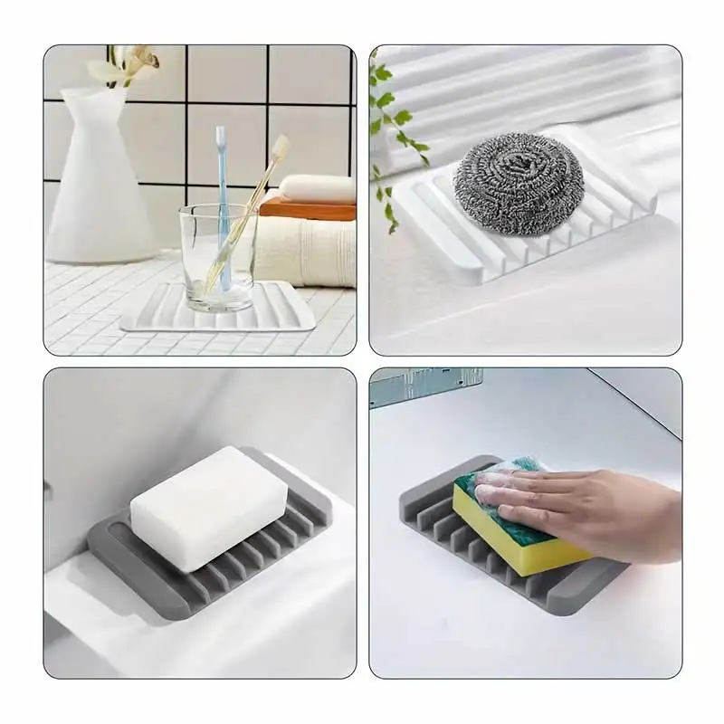 New 1PC Silicone Draining Soap - Kitchen Baking Tray Organizer ulasan dan harga