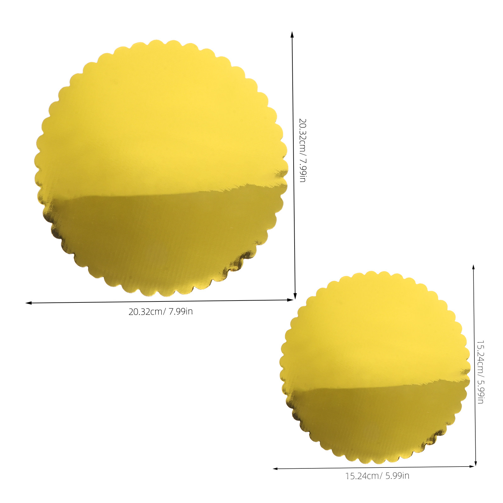 60Pcs Gold Round Cake Board Co - Cake Board Round ulasan dan harga