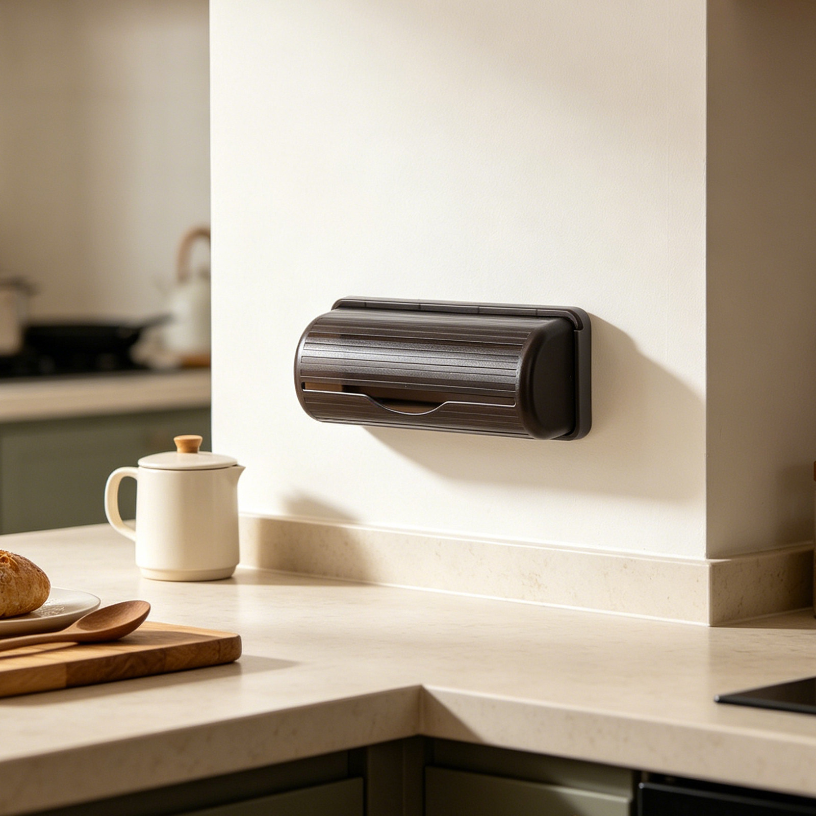 Wall Mounted Trash Bag Holder  - Kitchen Baking Tray Organizer ulasan dan harga