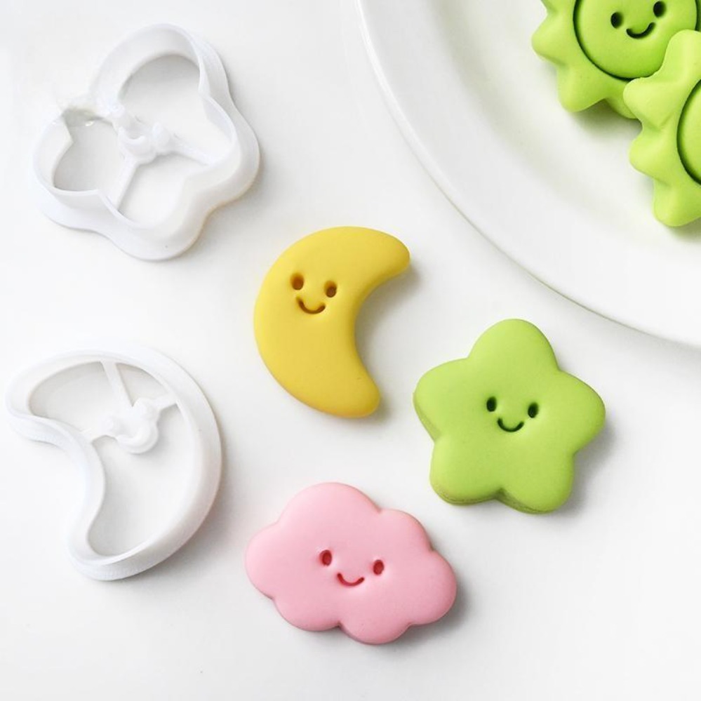 Cookie Cutters Moon Stars Sun  - Kitchen Baking Cookies ulasan dan harga
