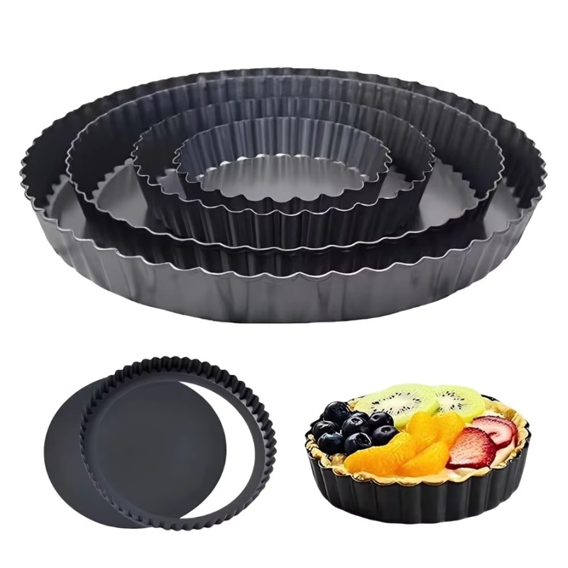 1pc Removable Bottom Fluted Ta - Kitchen Baking Pan ulasan dan harga